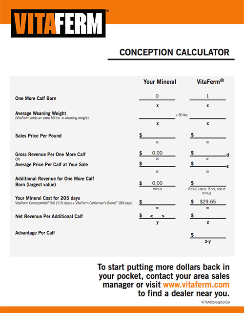 Cost Calculators - VitaFerm